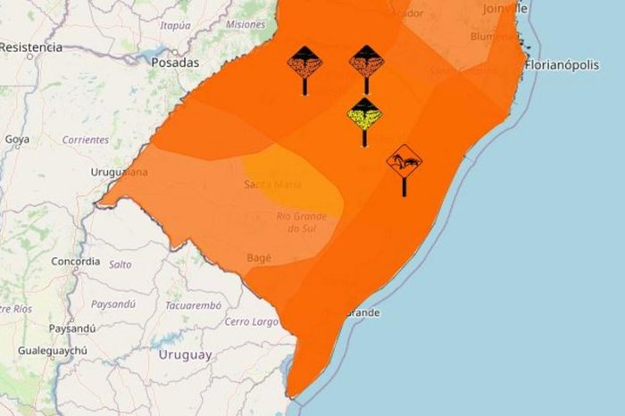 RIO GRANDE DO SUL TEM ALERTA VERMELHO DE CHUVA INTENSA DEVIDO A CICLONE EM  ALTO-MAR – Assinck